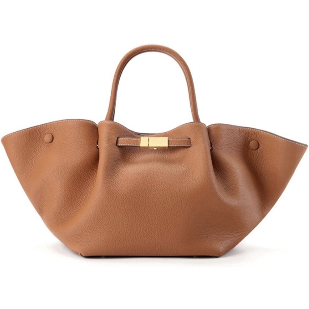 Medium Faux Leather Tote Bag for Women | Work Office Handbag